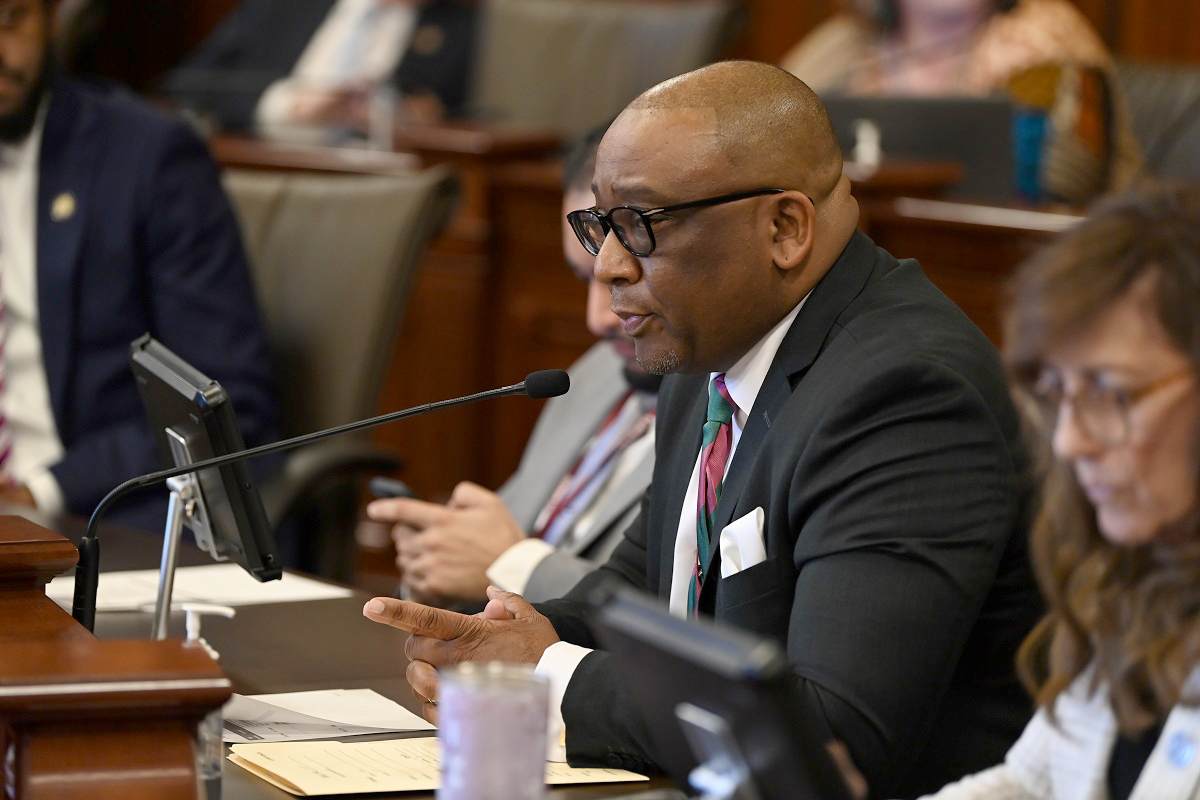 Senator Belt in committee