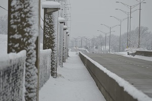 snowy road